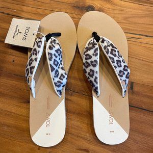 TOMS Piper Leopard Sandals - Size 10 - NWT